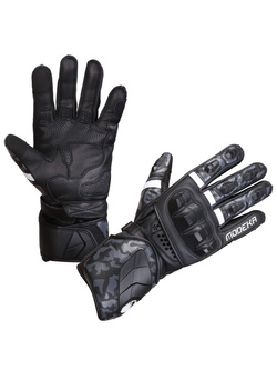 Rękawice motocyklowe Modeka Valyant Pro czarno-białe