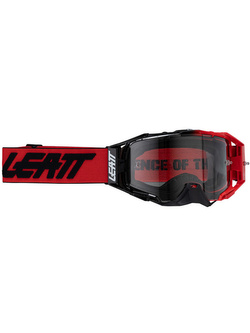 Gogle motocyklowe z fotochromatyczną szybą Leatt Velocity 6.5 Photochromic czerwone