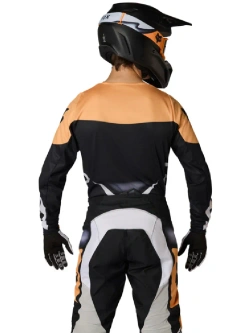 Bluza enduro Fox 180 Noble czarno-biało-pomarańczowa