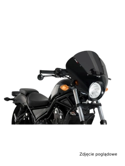 Półowiewka motocyklowa sportowa PUIG Dark Night Honda CMX 500 Rebel (17-19) mocno przyciemniana matowa