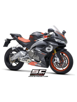 Pełny układ wydechowy SC-Project S1 Aprilia Tuono 660 (21-) tytan