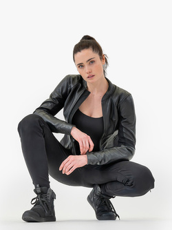 Jeansy motocyklowe damskie Shima Flexx czarne
