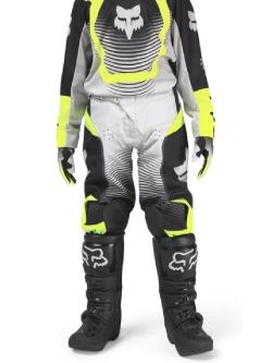 Spodnie cross dziecięce Fox 180 Collect czarno-szare-fluo