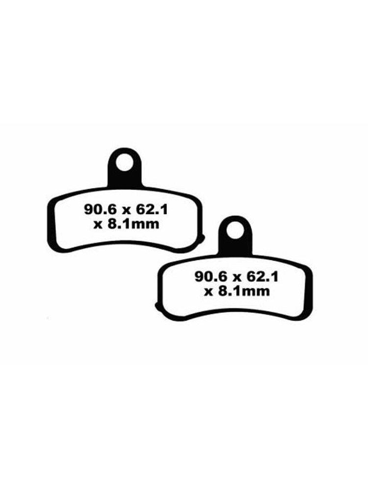 Klocki hamulcowe EBC FA457V 90.6 x 62.1 x 8.1mm na przód