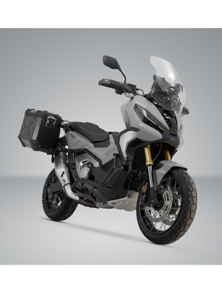 Zestaw: kufry boczne TRAX ADV + stelaże PRO 45/37 L Sw-Motech Honda X-ADV (20-) (pojemność 37 i 45 L) czarne