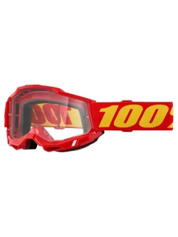 Gogle motocyklowe 100% Accuri 2 OTG czerwono-żółte