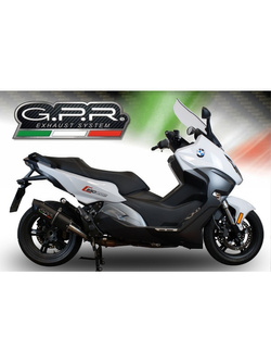 Tłumik G.P.R Furore Evo4 Nero [Slip-On, Black Aluminium] - BMW C 650 Sport [16-20]