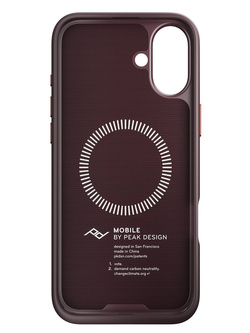 Etui Peak Design Mobile Everyday Fabric do smartfona iPhone 16 Plus bordowe