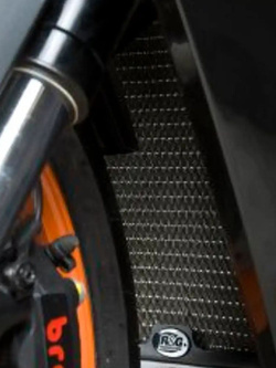 Osłona chłodnicy R&G aluminiowa do KTM RC8/ RC8R (08-15) czarna