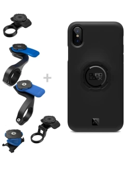 Zestaw rowerowy: etui na telefon iPhone X / XS + mocowanie Quad Lock