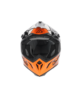 Kask enduro Acerbis Steel Carbon czarno-biało-pomarańczowy
