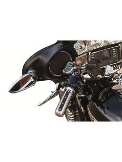 Nakładki na przednie głośniki Kuryakyn Corona Harley Davidson (wybrane modele) srebrne