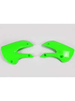 Osłony chłodnicy UFO do Kawasaki KX 65 (01-), KLX 110 (01-09) zielone