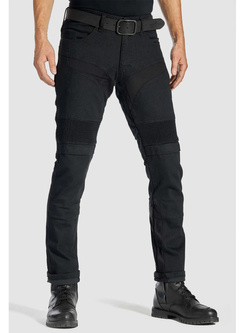 Jeansy motocyklowe Pando Moto Karldo Slim czarne