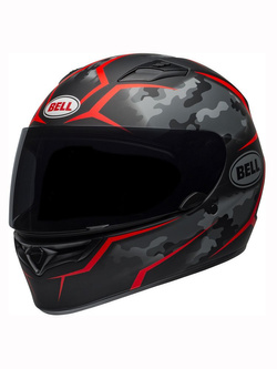 Kask integralny Bell Qualifier Stealth Camo czarno-czerwony matowy