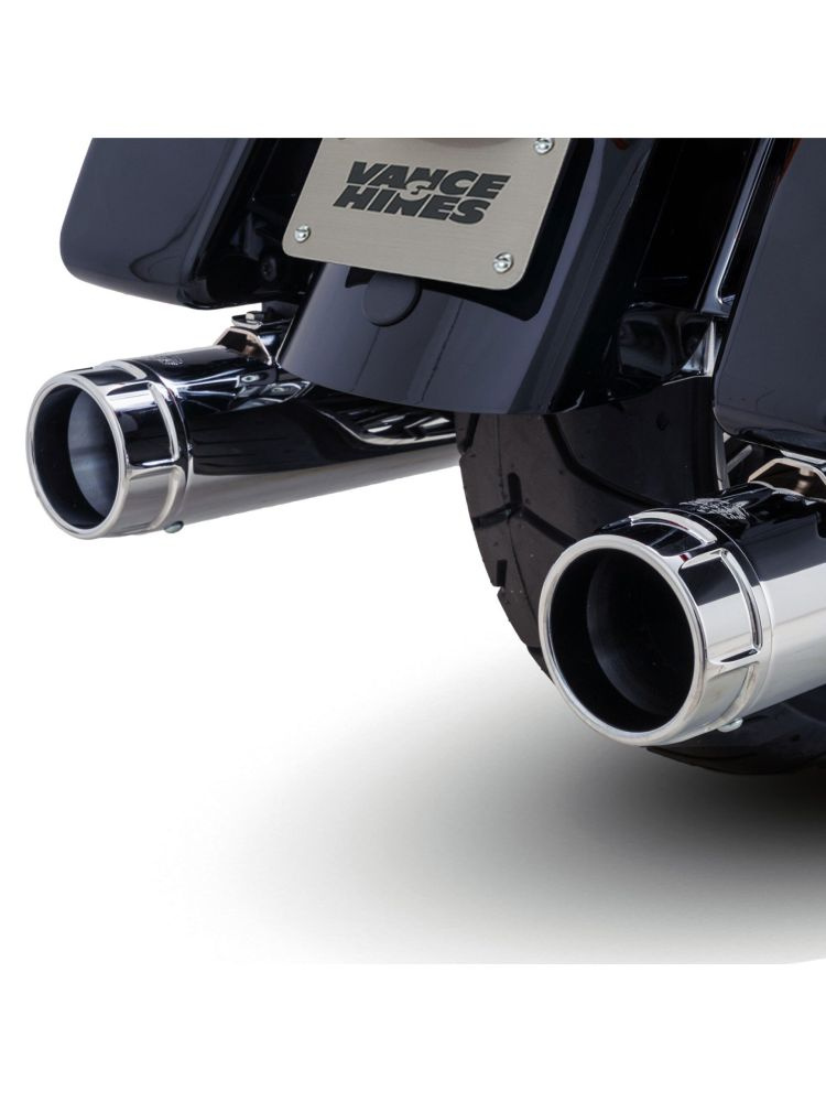Tłumiki motocyklowe Vance & Hines Torquer 450 do wybranych modeli Harleya Davidsona Chromowane