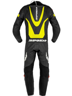 Kombinezon motocyklowy jednoczęściowy Spidi Laser Pro Perforated czarno-biały-fluo