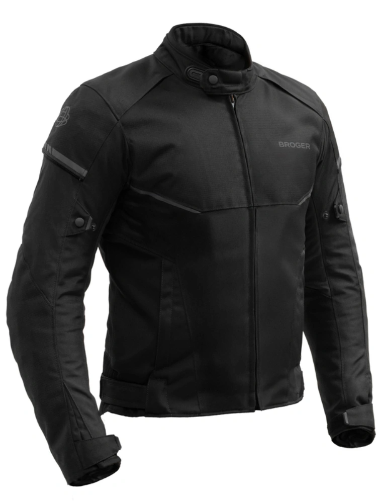 Kurtka motocyklowa tekstylna Broger Grid czarna