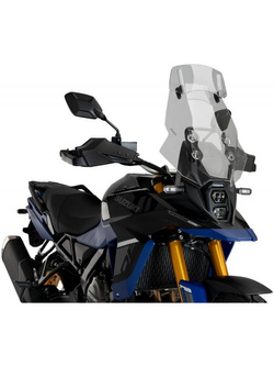 Szyba motocyklowa turystyczna PUIG Suzuki DL800 V-Strom DE/TECH (23-), DL800 V-STROM SE (25-), DL800 V-STROM (24-) [z deflektorem] lekko przyciemniana