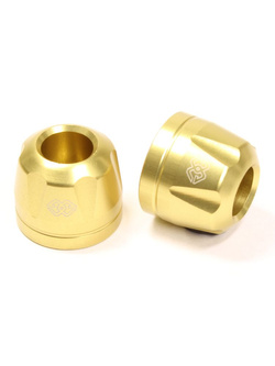 Końcówki kierownicy GILLES IP aluminiowe złote