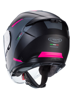 Kask otwarty Caberg Flyon II Boss czarno-szaro-różowy