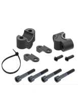 Podwyższenie kierownicy Hepco&Becker Kawasaki Z 900/SE (17-24) [25 mm w górę] z uchwytem na maskę przednią, czarne