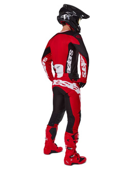 Spodnie cross Alpinestars MX Racer Veil czarno-czerwone 