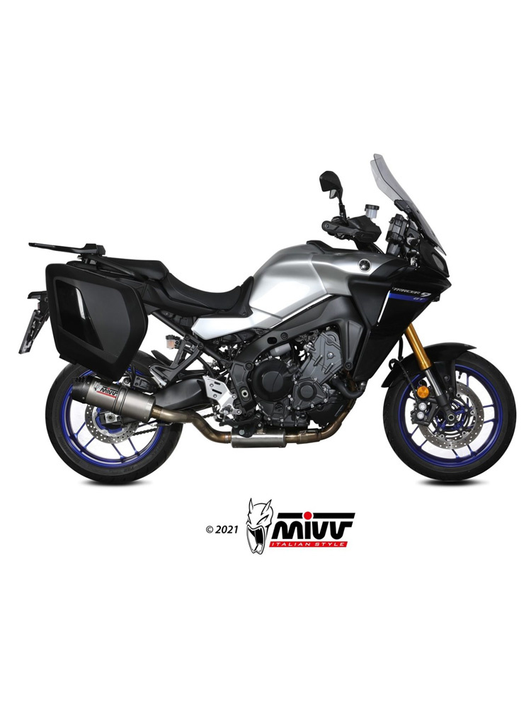 Pełny układ wydechowy (Oval) MIVV do Yamaha Tracer 9 / GT (21-) titanium