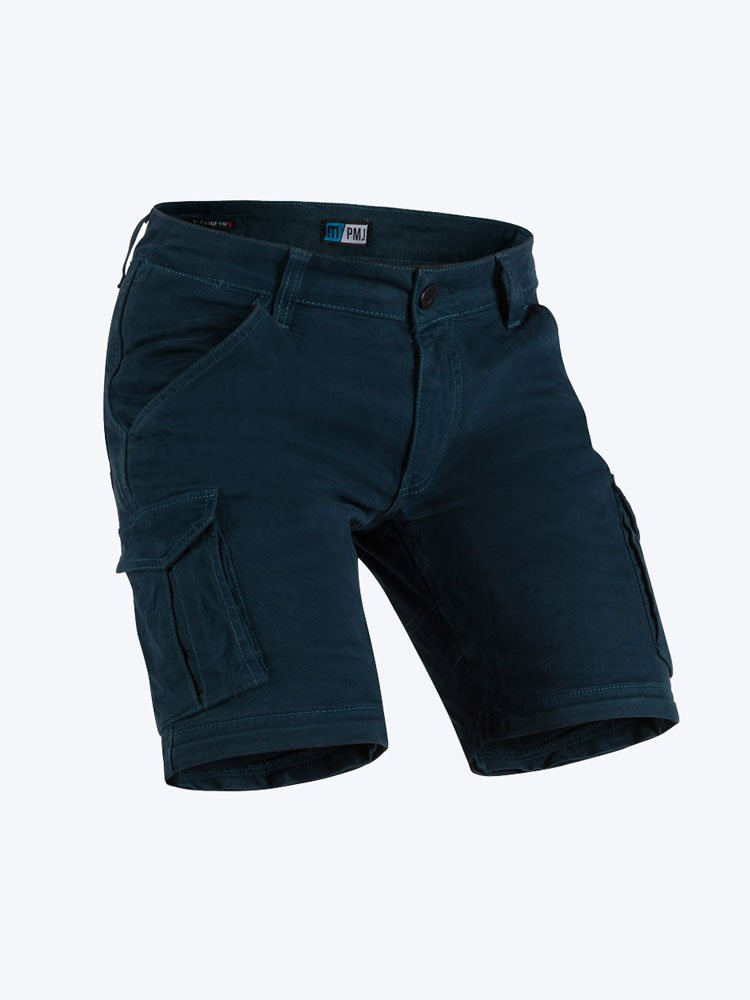 Jeansy motocyklowe PMJ Santiago Zip niebieskie