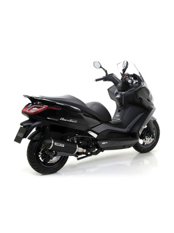 Tłumik Arrow Urban [Aluminium "Dark" + Nichrom "Dark"] - Kymco Downtown 350 [16-19]