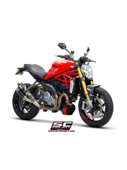 Podwójny tłumik SC-Project Twin GP Carbon (Slip on) - Ducati Monster 1200 / S / R [17-21]