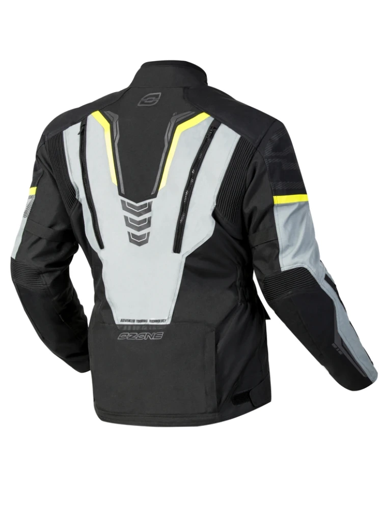 Kurtka motocyklowa tekstylna Ozone Tour III czarno-szara