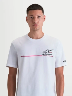 Koszulka z krótkim rękawem Alpinestars P1 CSF biała