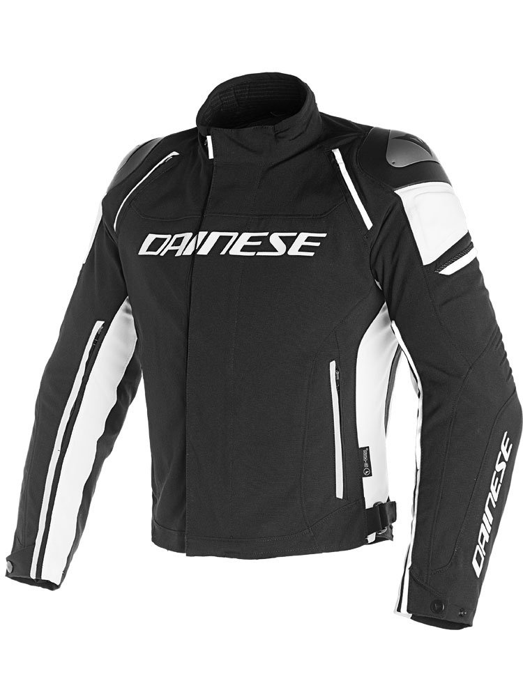Kurtka motocyklowa tekstylna Dainese Racing 3 D-Dry czarno-biała