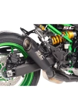Tłumik motocyklowy SC-Project S1 Kawasaki Z 900 (25-) z osłoną termiczną, tytanowy, czarny matowy [z homologacją]