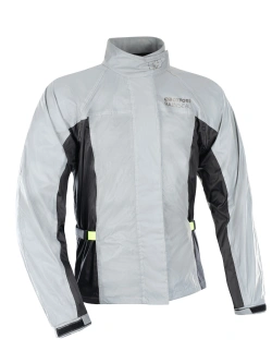 Kurtka przeciwdeszczowa motocyklowa Oxford Rainseal Bright Over szaro-czarna