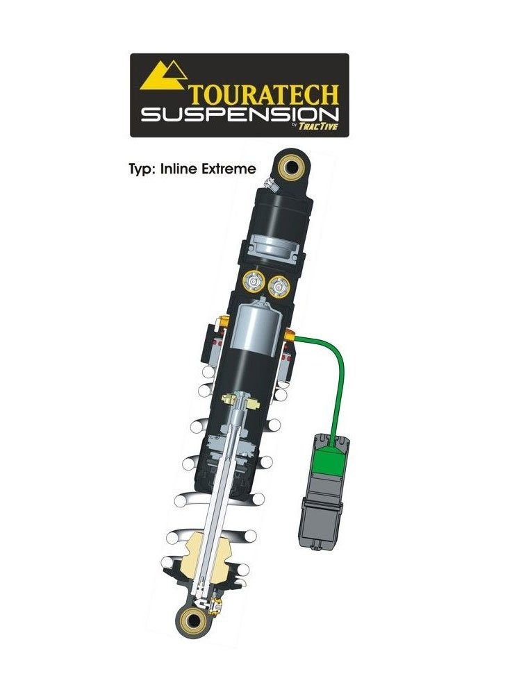 Amortyzator typ Inline Extreme Touratech do BMW F800GS (13-18) / F800GS Adventure (13-21)