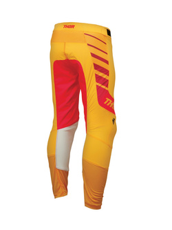Spodnie cross Thor Prime Analog żółto-czerwone