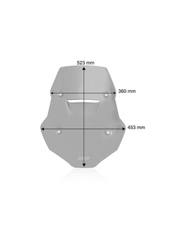Szyba motocyklowa WRS Touring CF Moto 800 MT (22-) przyciemniana