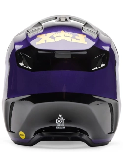 Kask enduro Fox V3 Drip czarno-fioletowy