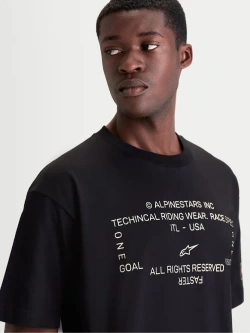 Koszulka z krótkim rękawem Alpinestars Infinity Oversized CSF czarna