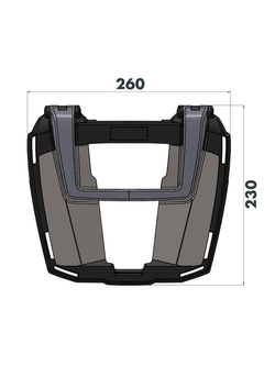 Stelaż pod kufer centralny Hepco&Becker EasyRack do wersji z krótkim siedziskiem BMW R1250GS [19-23]