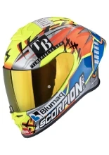 Kask integralny Scorpion EXO-R1 EVO II Air Aron Misano srebrno-żółto-niebieski