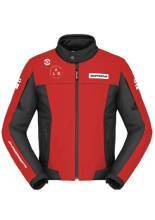 Kurtka motocyklowa tekstylna Spidi Corsa Tex czerwono-czarna