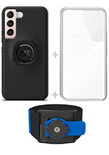 Zestaw do biegania: etui na telefon Samsung Galaxy S22, wodoodporny pokrowiec oraz opaska sportowa Quad Lock