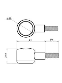Kierunkowskazy motocyklowe Led Daytona D-Light SOL2 uniwersalne z przyciemnianą soczewką [2 sztuki]
