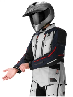 Kurtka motocyklowa tekstylna Shima Hero 3.0 G2 szaro-niebieska