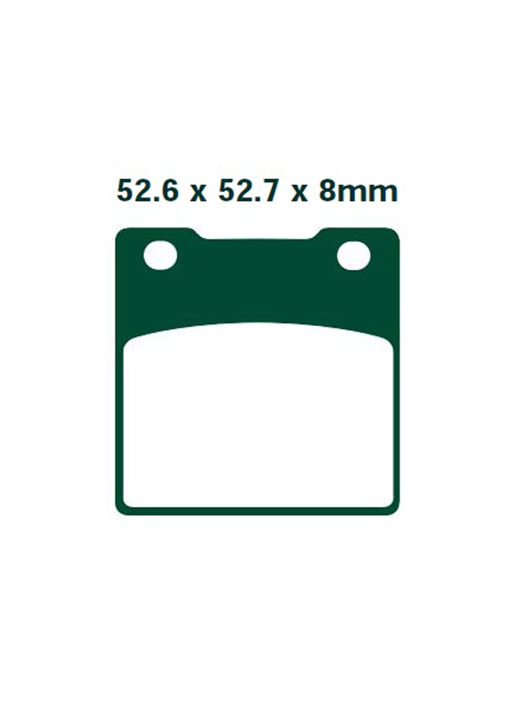Klocki hamulcowe EBC FA161HH 52.6 x 52.7 x 8mm NA TYŁ