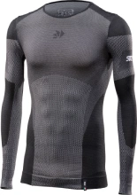 Koszulka termoaktywna z długim rękawem SIXS Breezy Touch V2 czarno-szara unisex