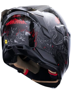 Kask integralny Icon Ultraflite MIPS Misanthrope czarno-czerwony